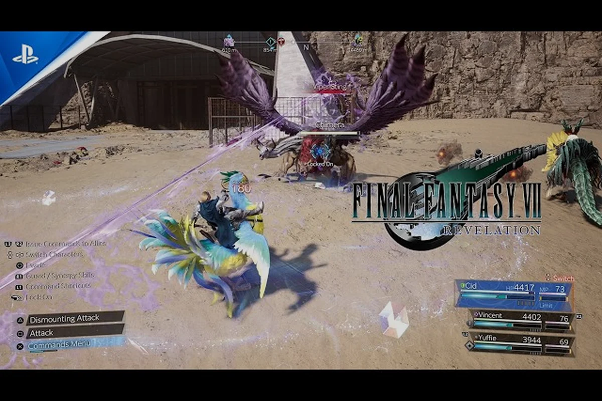 FINAL FANTASY VII REVELATION World Map: Highwind Routes